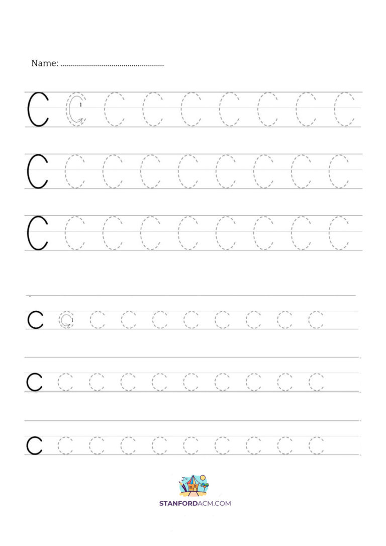 letter c tracing worksheet download now