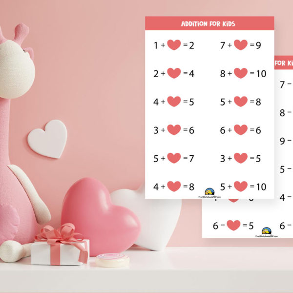 Cute Fun Silly Math Worksheets 3rd Grade Valentines Day